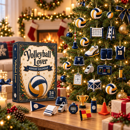 🎄 LAST CHANCE 50% OFF – 24-Day Volleyball Advent Calendar With 24 Game-Day Ornaments 🏐