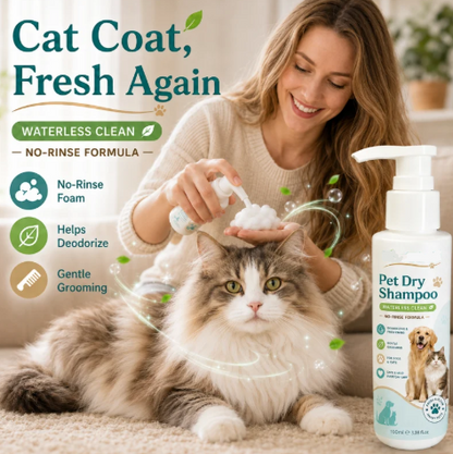 🐾 49% OFF Rinse-Free Pet Shampoo Mousse – Fresh & Clean Without the Bath