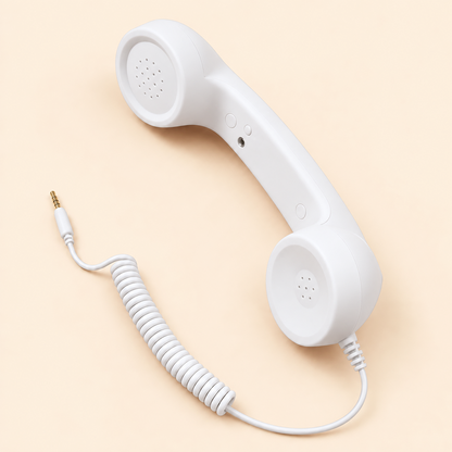 ☎️ Retro Wired Phone Handset for Smartphones