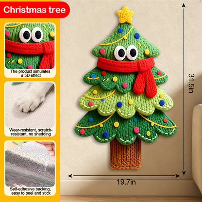 5D Woven Cat Scratcher Mat, Cat Scratching Design for Indoor Cats, Protects Walls, Sofas, Couches and Doors