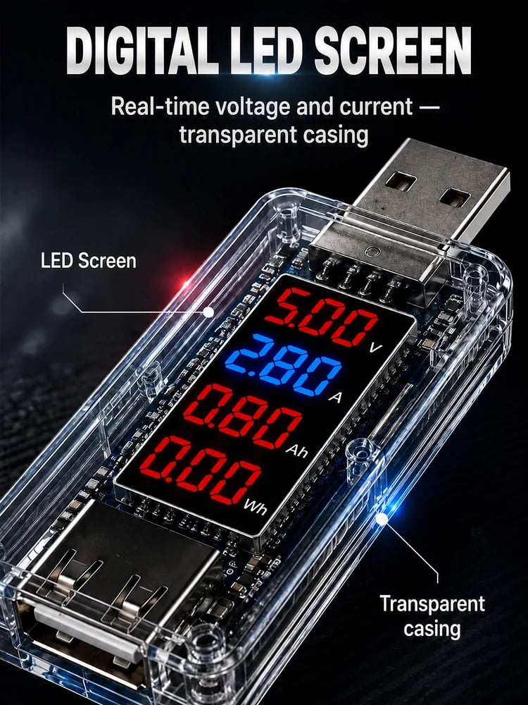🔋 USB Battery Regenerator & Activation Tester with Digital LED Display ⚡