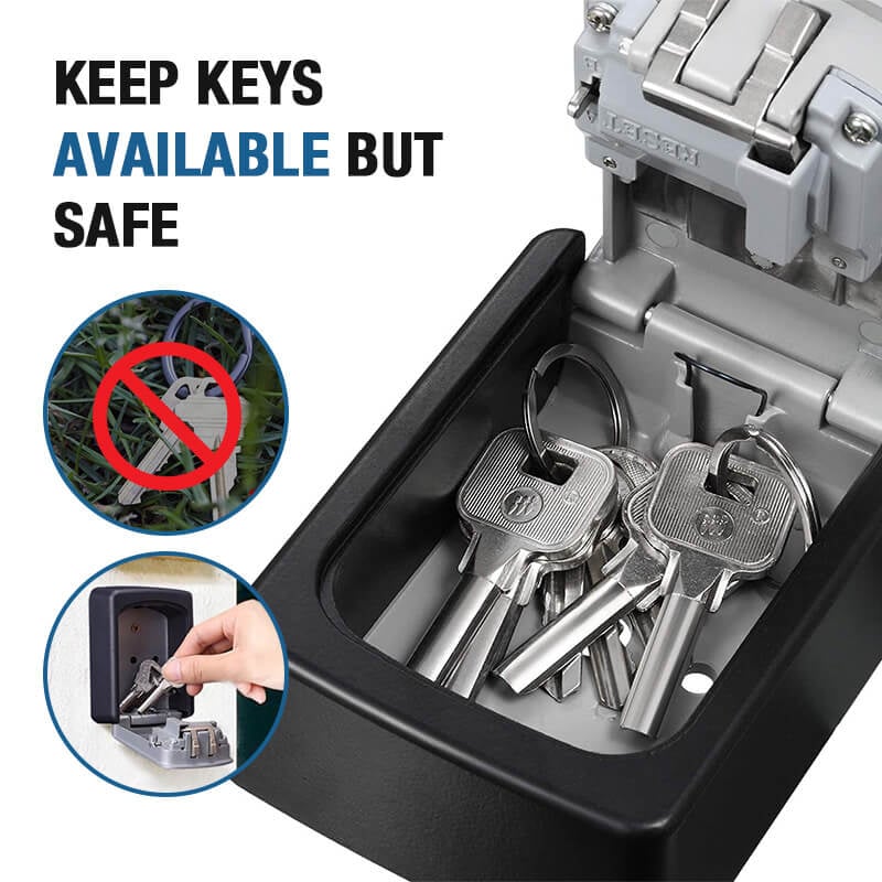 🔐⚡ Wall‑Mount Resettable Combination Key Box – Rust‑Proof, Large Storage, Heavy‑Duty ✨