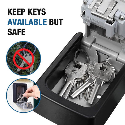 🔐⚡ Wall‑Mount Resettable Combination Key Box – Rust‑Proof, Large Storage, Heavy‑Duty ✨