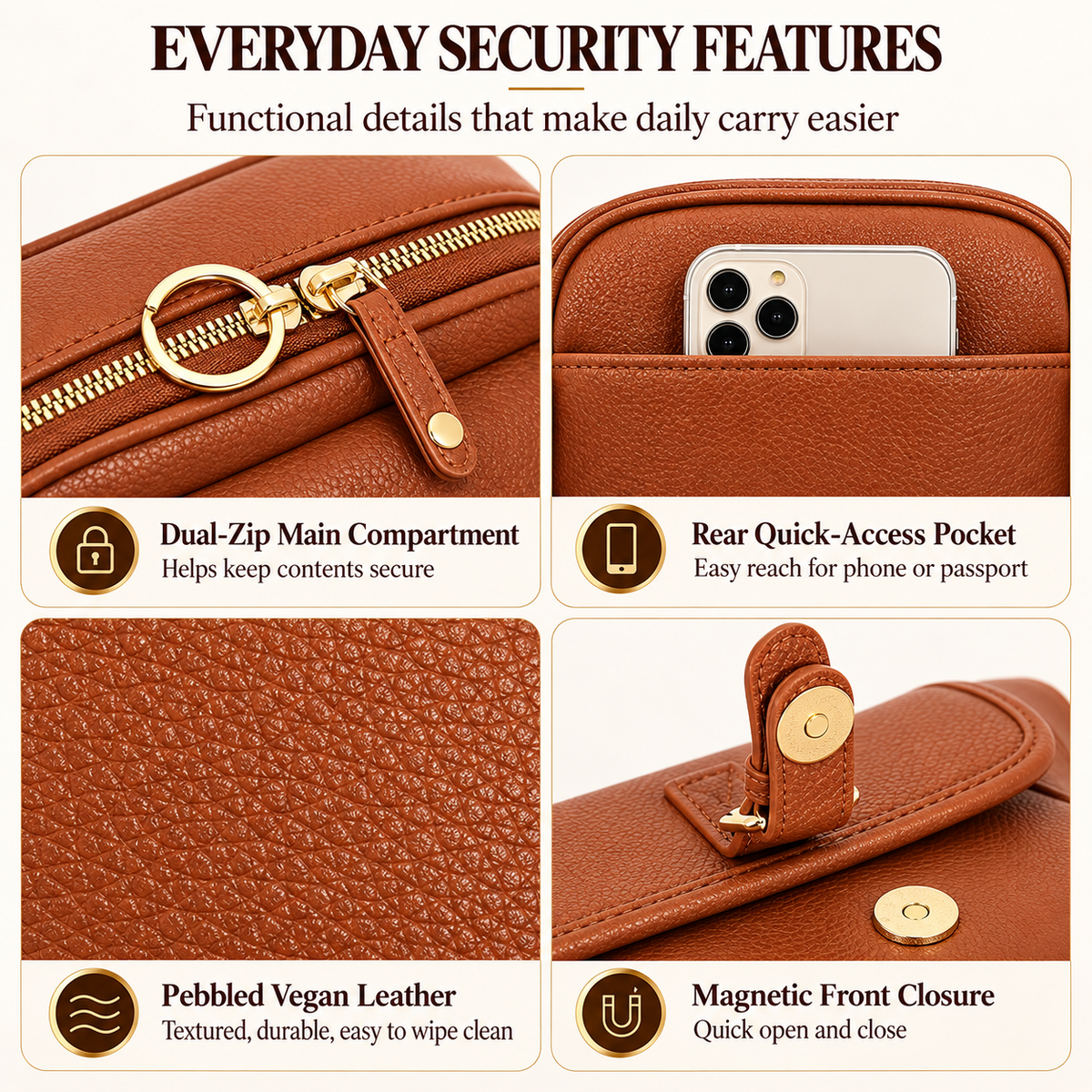 🎒 49% OFF NOW! 🧳 Anti-Theft Messenger Bag – Built-In Wallet & Multi-Pocket Design