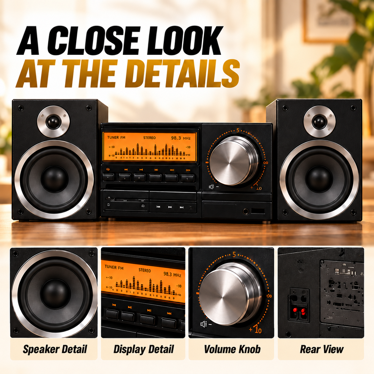 🎵📻 Pocket-Sized Hi-Fi | Retro Stereo Desktop Collectible