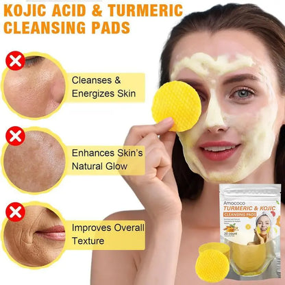 20pcs Turmeric & Kojic Acid Cleansing Pads