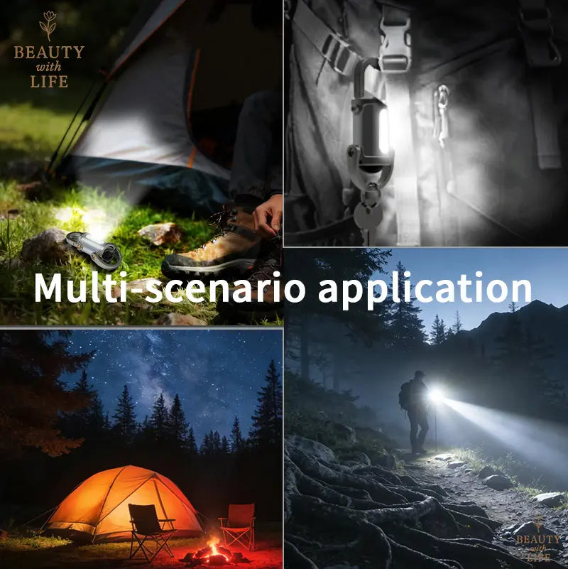 Rechargeable Mini Keychain Flashlight - 800 Lumens EDC Light