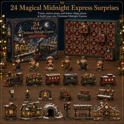 ✨🎄24 Days Of Christmas Village Friends Advent Calendar | 24 Unique Miniature Characters, Shops & Holiday Collectibles for a Complete Festive Village
