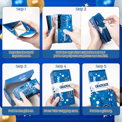 Creative Folding Pop-Up Gift Box for 2026 Graduation, Suitable for Birthdays/Anniversaries/Valentine's Day/Proposals/Graduation Gifts