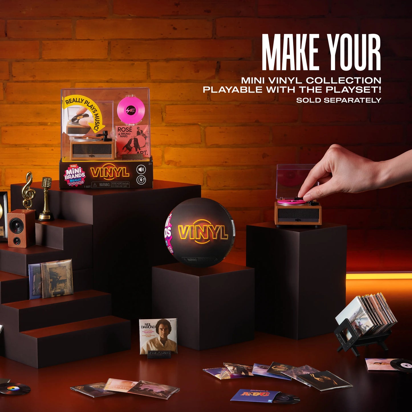 Mini Vinyl Record Player Blind Box | Retro Turntable Collectible Miniature Toy & Desktop Decor
