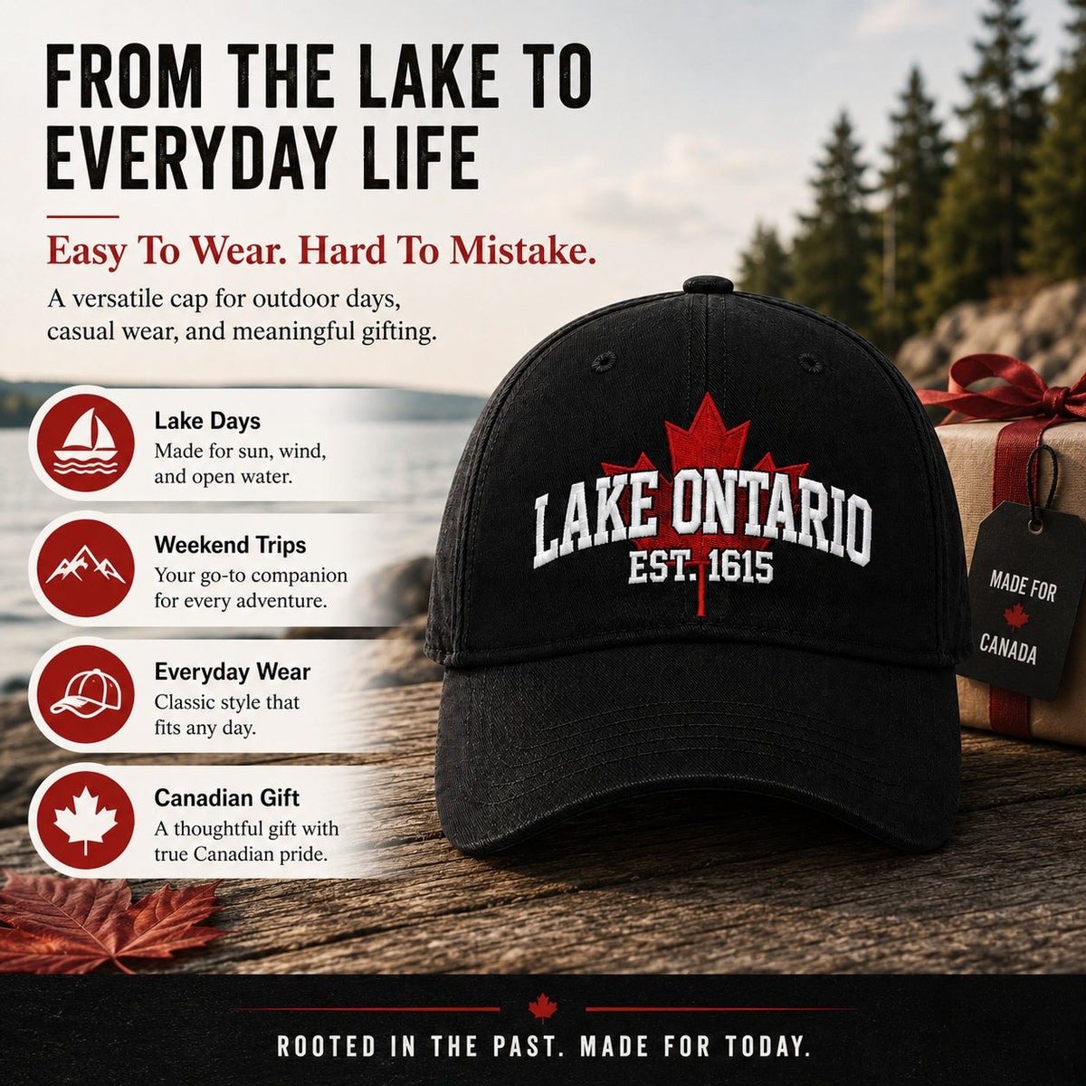 🔥LAST DAY 50% OFF - 🍁Lake Ontario Forever – Heritage Embroidered Cap