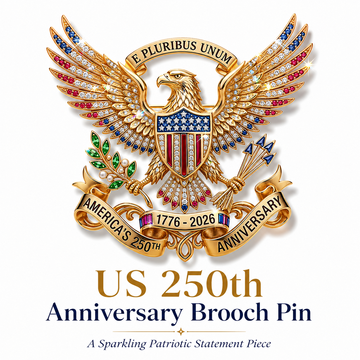 🔥Last Day 60% OFF🔥US 250th Anniversary Brooch Pin