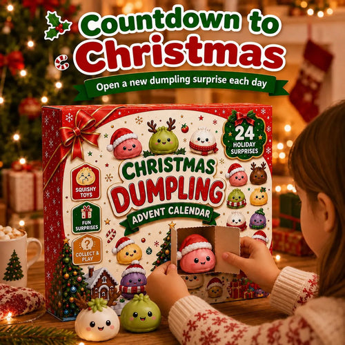 🎄 2026 Christmas Advent Calendar: Mini Dumpling Squishies, 24 Days of Squishy Stress Relief 🥟✨