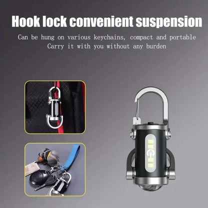 Rechargeable Mini Keychain Flashlight - 800 Lumens EDC Light