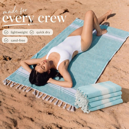 🔥Summer Hot Sale 48%OFF🌴 Lightweight XL Flat-Weave Beach Towel