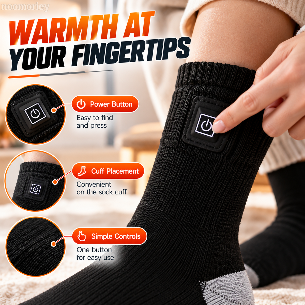 🔥🧦 WarmStep – Rechargeable Heated Socks for Winter & Outdoor Comfort