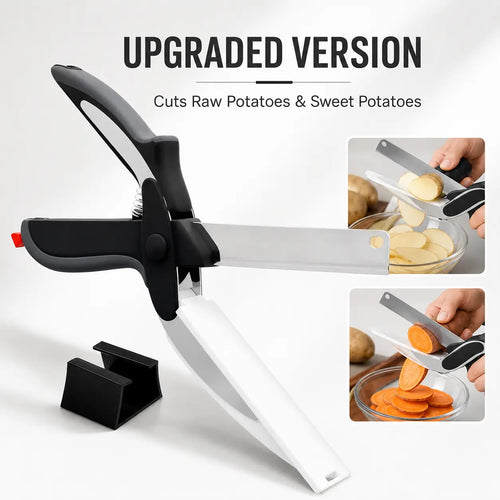 🔥 50% OFF! ✂️ 2-in-1 Kitchen Scissors – Heavy-Duty Food Cutter with Built-In Cutting Board
