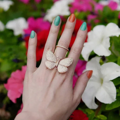 🦋💎The Butterfly Ring That Flutters When You Move
