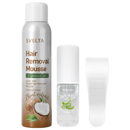 SVELTA Hair Removal Mousse Kit for Legs, Arms & Underarms