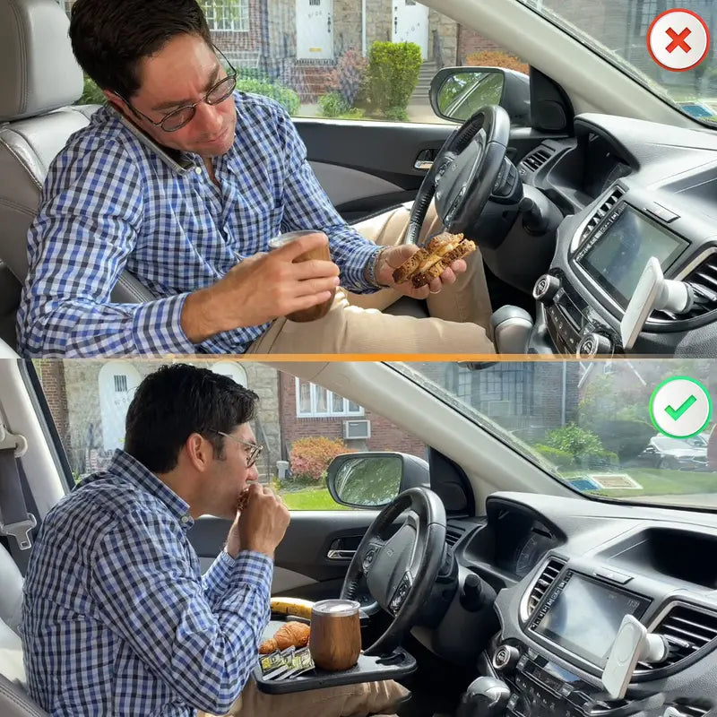 2-in-1 Car Steering Wheel Desk