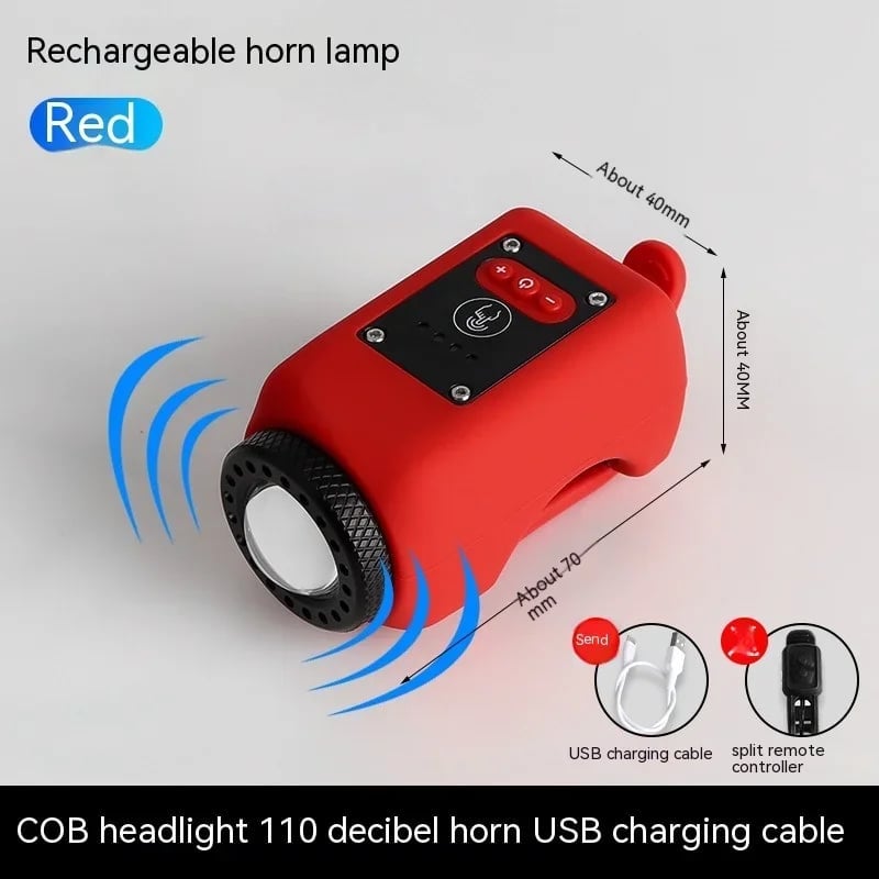 Noomoriey™ Bike Electronic Horn with Large Range Floodlight