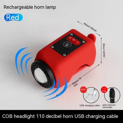 Noomoriey™ Bike Electronic Horn with Large Range Floodlight