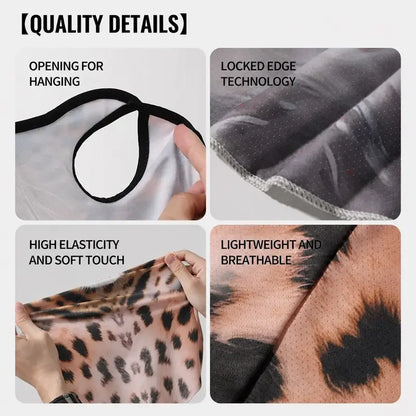Unisex 3D Animal Print Ice-Silk Tube Neck Gaiter Bandana