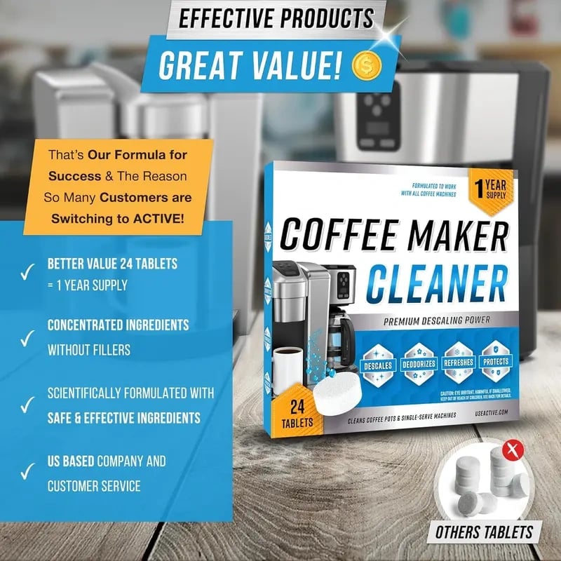 🔥2026 HOT SALE-49% OFF💦Coffee Machine Cleaner Descaler Tablets