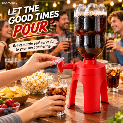 🥤🎉 FizzTap – Upside-Down Soda Bottle Dispenser with Easy-Press Tap