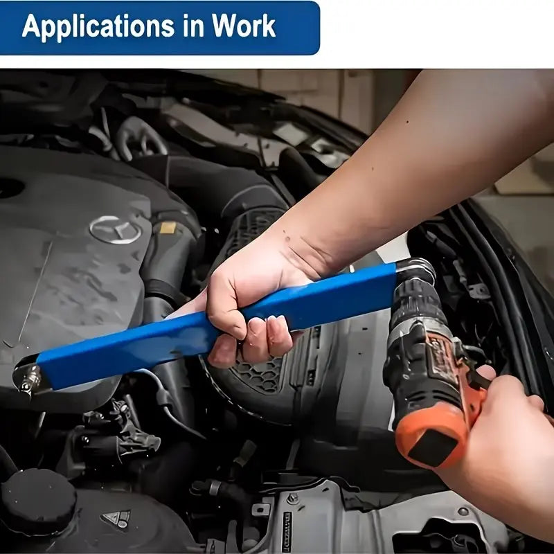 Offset Extension Wrench, Impact Ready Wrench Extender, with 1/2", 1/4" and 3/8" Square Drive Adapters