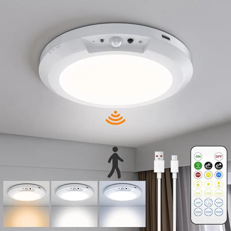 Rechargeable Motion Sensor Ceiling Lamp