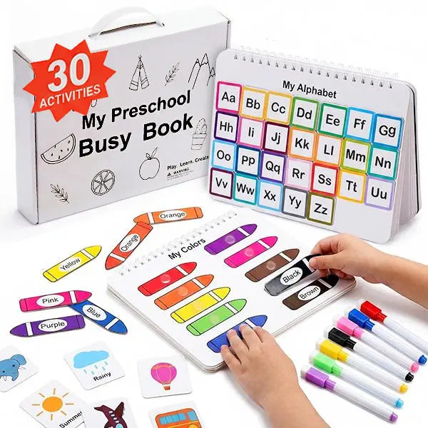 Montessori Busy Book for Kids – 30 Learning Activities