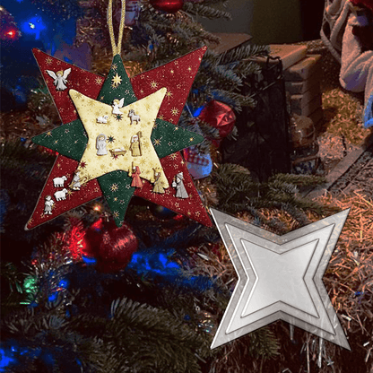 New Christmas Patchwork Star Template Set-- With Instructions