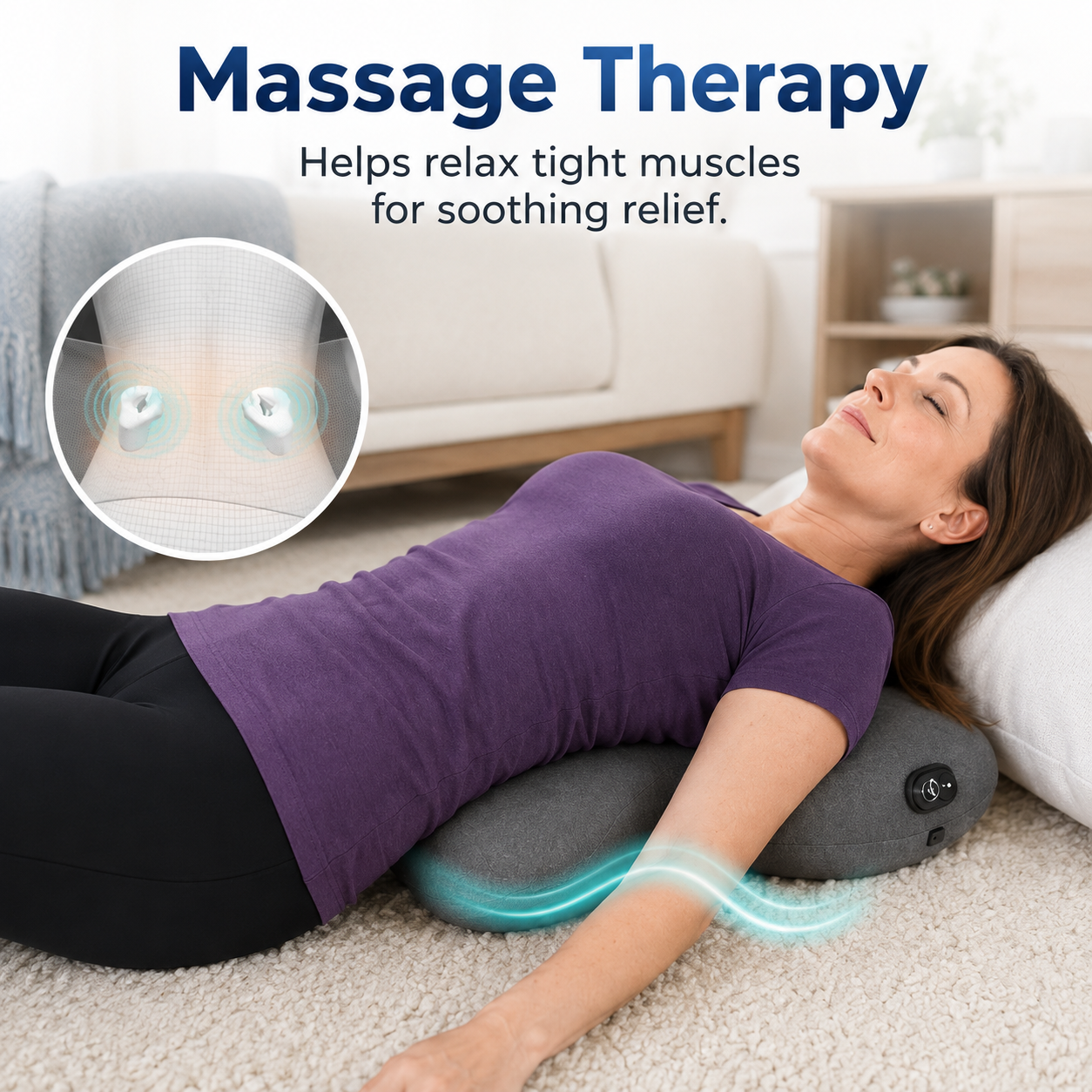 3-in-1 Multi-functional Lumbar and Cervical Support Pillow