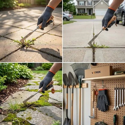 L-Shaped Stainless Steel Crevice Weeding Tool