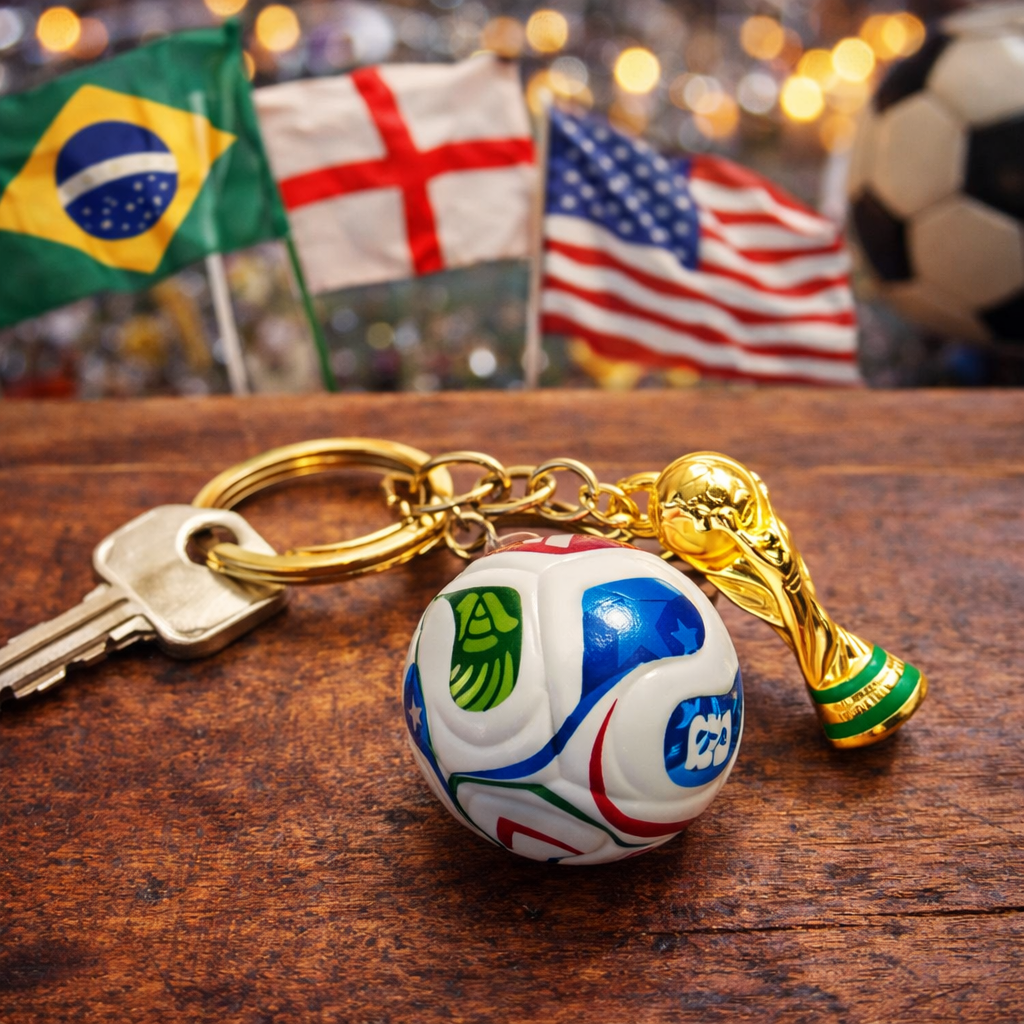 ⚽🏆 2026 Football Trophy & Ball Keychain