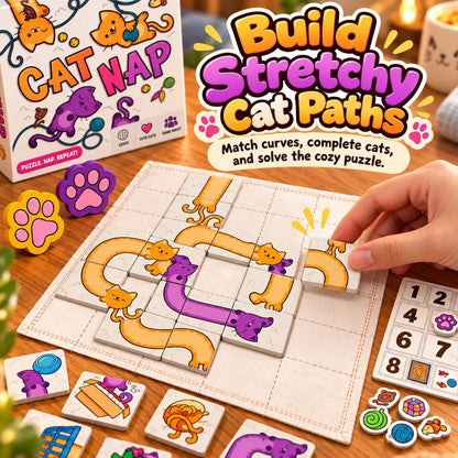 🐱 Cat Nap – Cute Cat Puzzle Board Game for Family Fun & Game Night