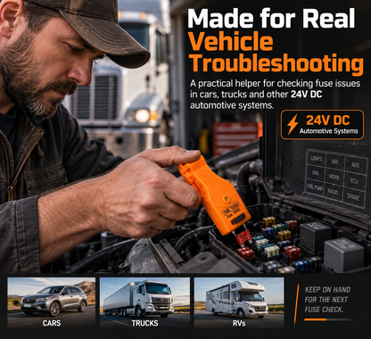 🔧⚡Fuse Tester & Puller — Test & Extract Blade Fuses in One Tool