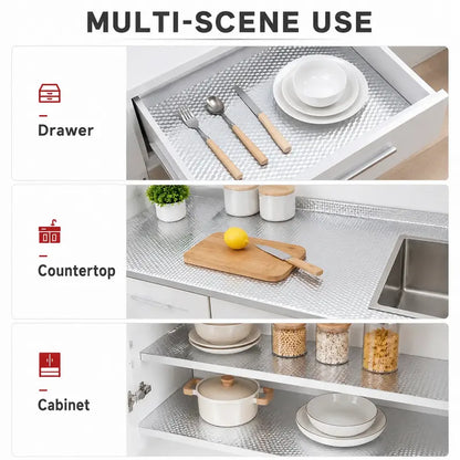 🔥Kitchen Wallpaper Oil Proof Sticker Aluminum Foil Backsplash Self