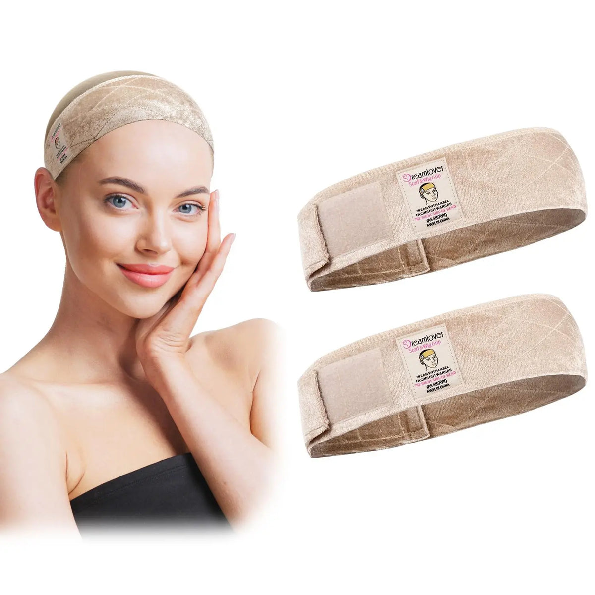 Non Slip Adjustable Velvet Headband