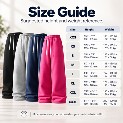 4-Pack  Ultra-Soft Wide-Leg Sweatpants