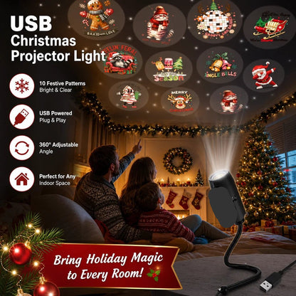 HD Christmas Projector – 6 or 10 Festive Scenes