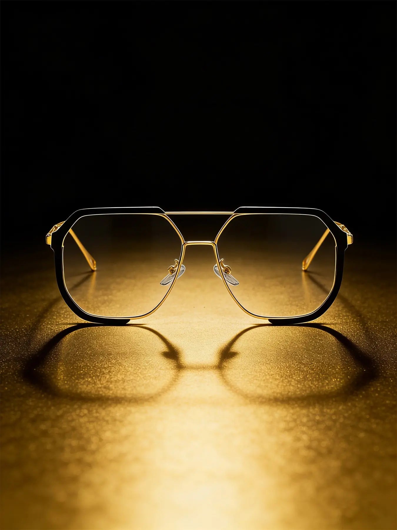 Unisex Flat Top Square Eyeglasses – Trendy Stylish Frames for Women & Men, Everyday Wear & Parties