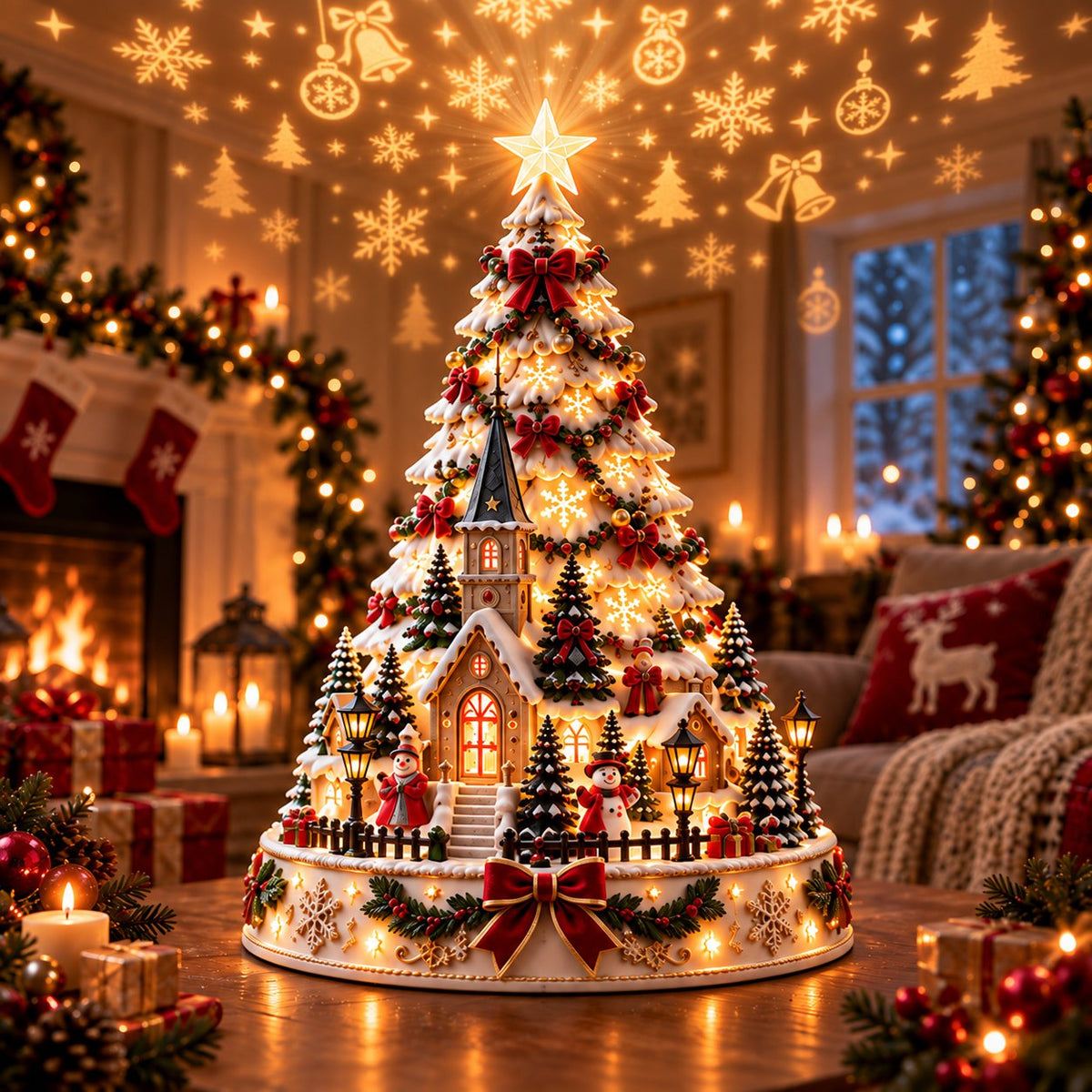 ⏳ Last day to save 49% –🎄🎅 MerryRealm Christmas Village Lightscape Tree