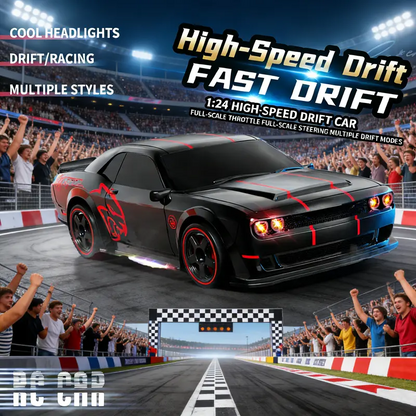 🔥 50% OFF 4WD RC Drift Car For Kids – 2.4GHz Remote Control Racing Car With LED Lights