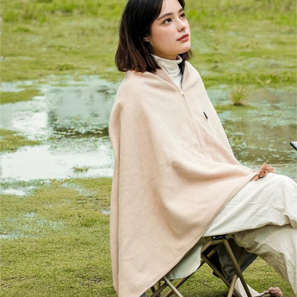 Portable Heated Shawl – Wearable Electric Heating Wrap