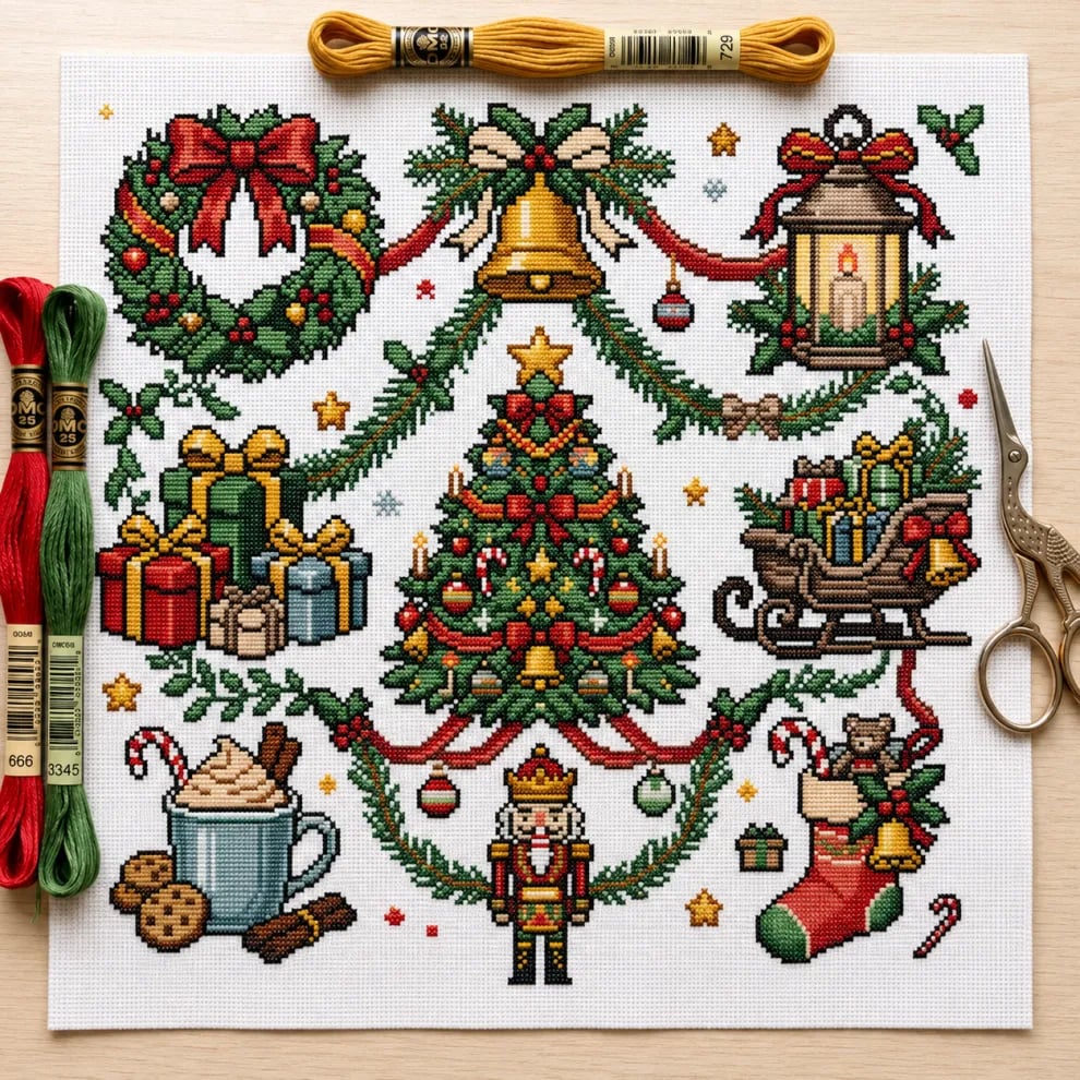 🔥LAST DAY 50% OFF - ✨Nativity Cross Stitch Kit