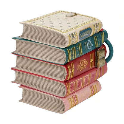 Vintage Stacked Book Novelty Handbag
