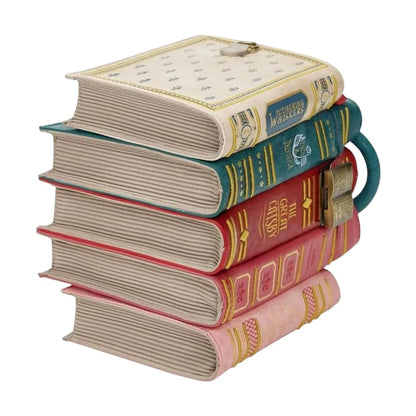 🔥2026 HOT SALE 49% OFF 📚 Vintage Stacked Book Novelty Handbag