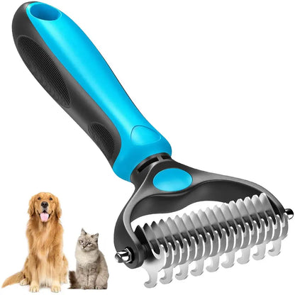 The Last Brush You'll Ever Need 🐾🐱 Double-Sided Pet Grooming Rake